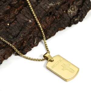 gold plated jesus locket Chain