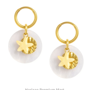 Gold Plated Circle Flower EarRing