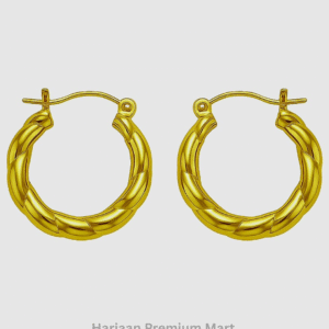 gold plated hoop earring