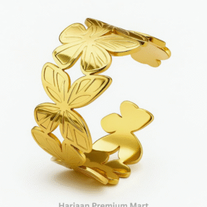 Gold Plated  Butterfly Bangle Bracelet