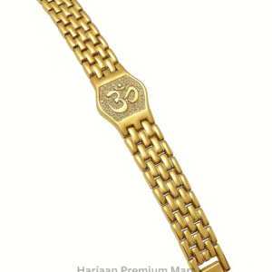 gold plated om bracelet