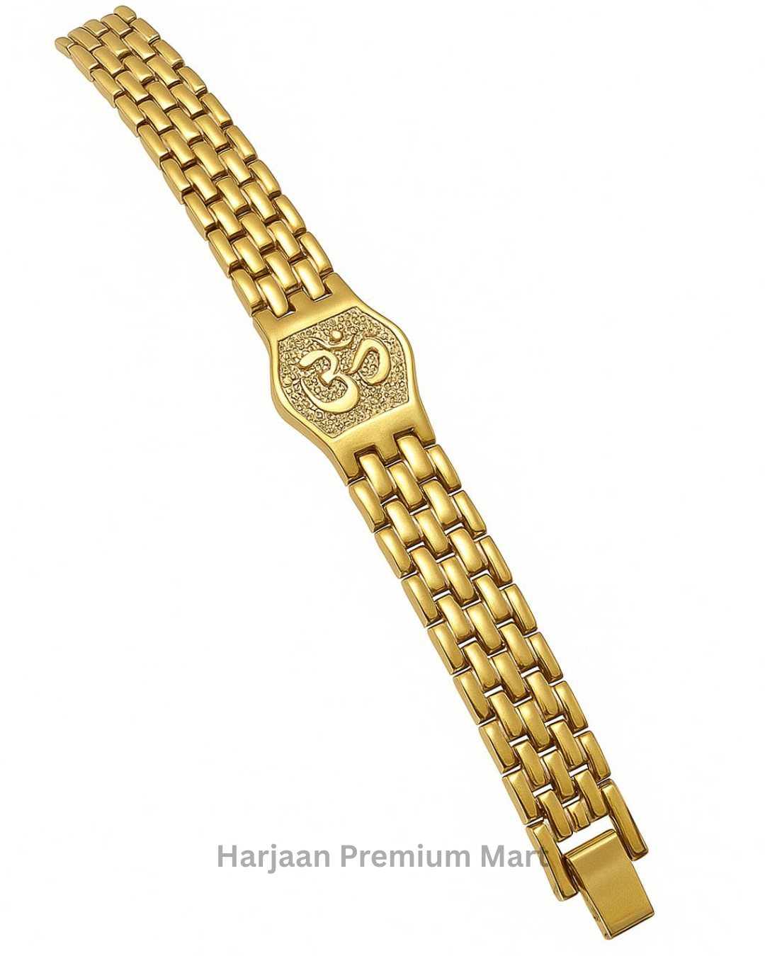 gold plated om bracelet