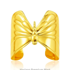 Gold Plated Butterfly Bangle Bracelet