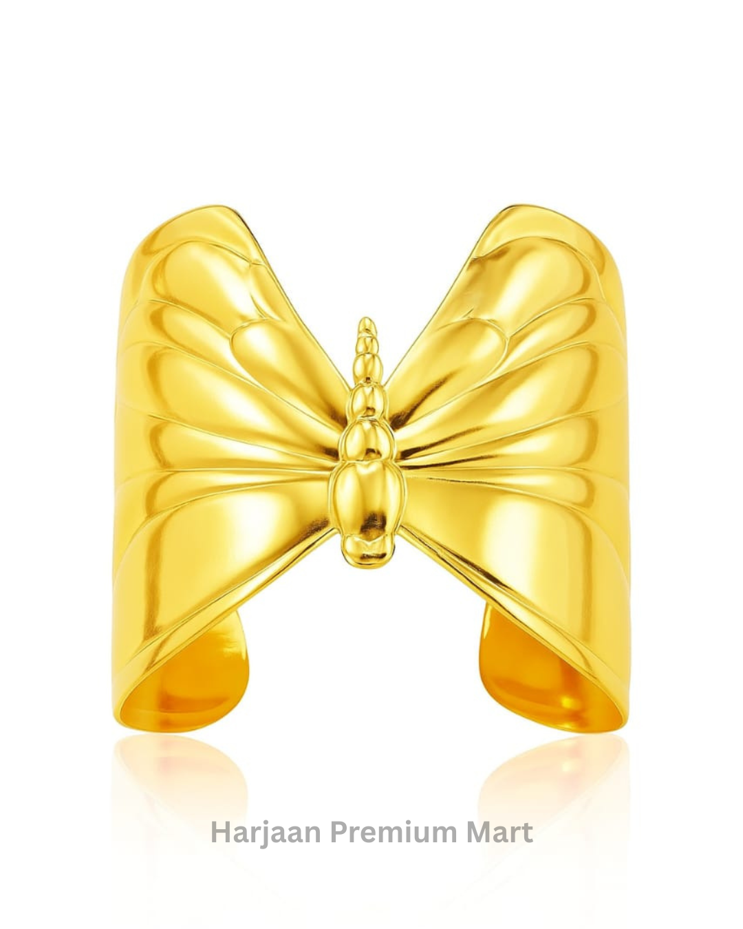 Gold Plated Butterfly Bangle Bracelet