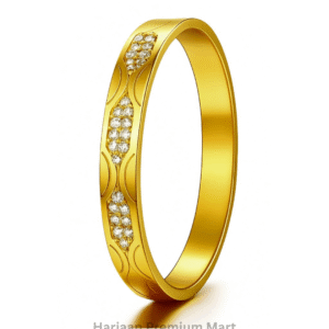 Gold Plated BABY SIZE White Stone Bangle Bracelet