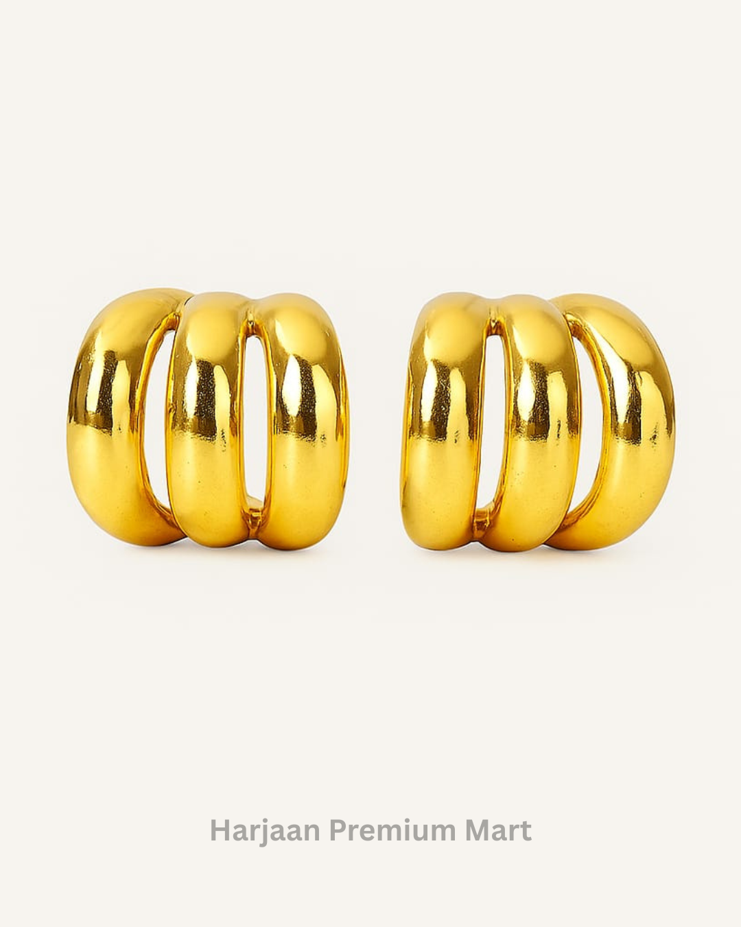 gold plated stud earring