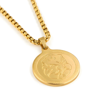 gold plated Lord ganesh pendant chain