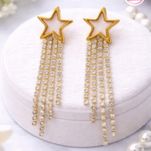 Gold Plated Star Stone EarRing
