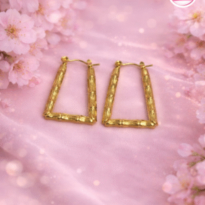 gold plated hoop earring