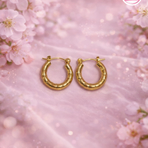 gold plated hoop earring
