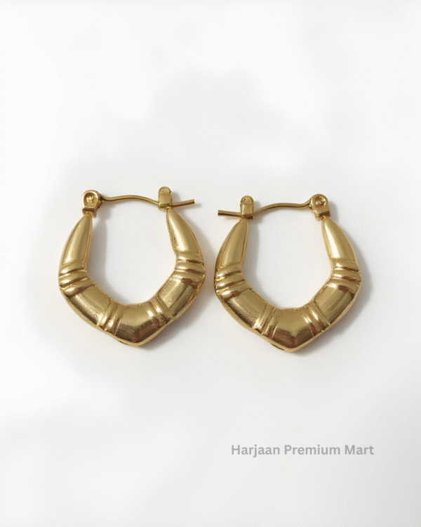 gold plated hoop earring