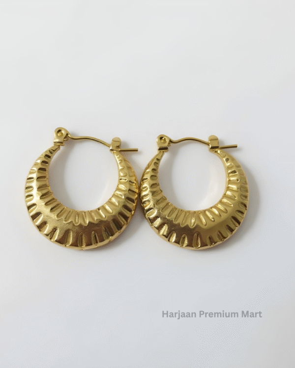 gold plated  hoop  Earring