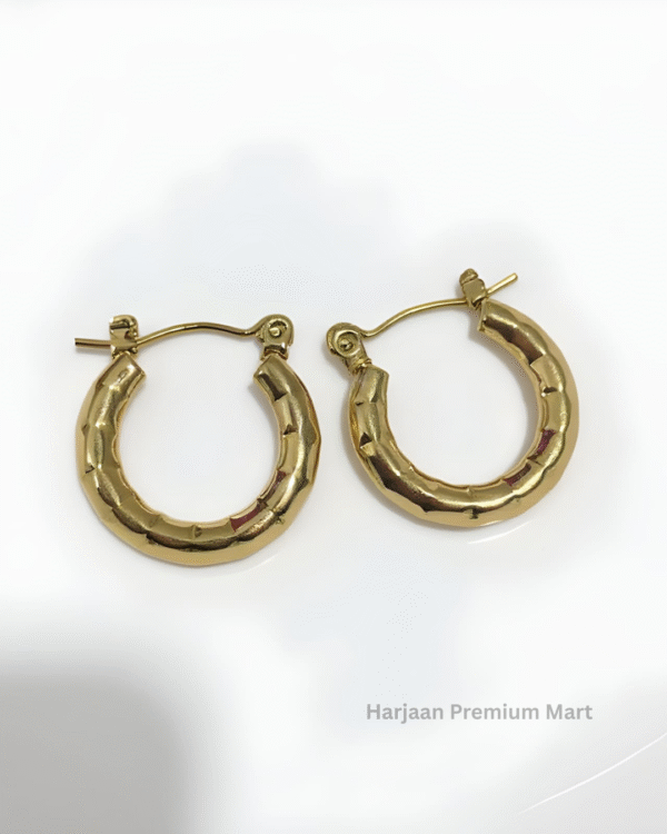 gold plated hoop earring