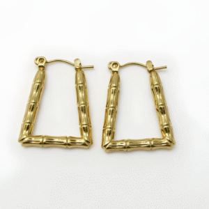 gold plated hoop earring