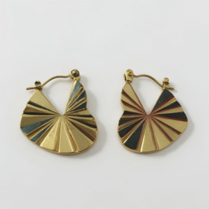 gold plated hoop earring