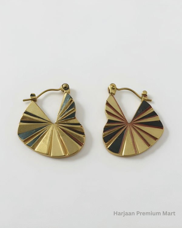 gold plated hoop earring