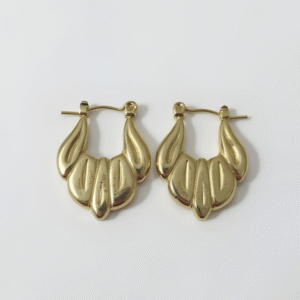 gold plated hoop earring