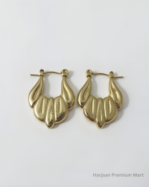 gold plated hoop earring