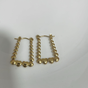 gold plated hoop earring