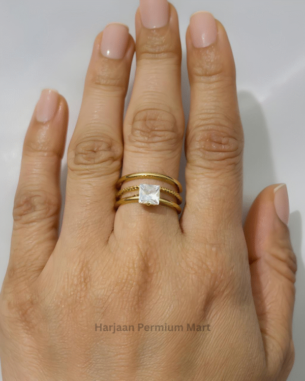 Gold Plated WhiteStone Ring