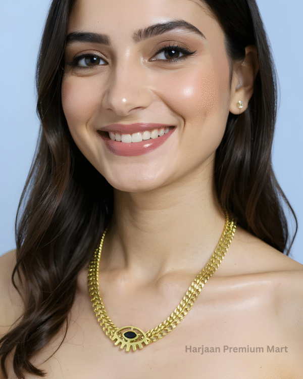 Gold Plated Eye Necklace
