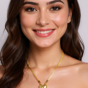 Gold Plated Heart Pendant Necklace