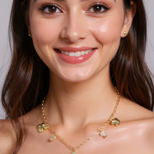 Gold Plated Flower Necklace