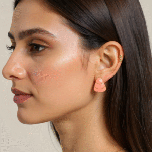Gold Plated Triangle Stud Earring