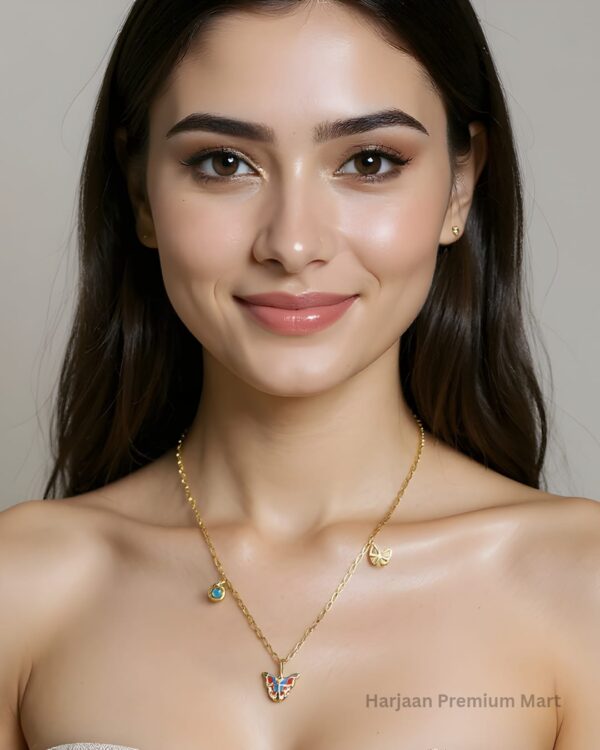 Gold Plated Butterfly Neckalce