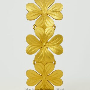 gold plated flower bangle bracelet