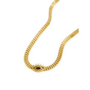 Gold Plated Eye Necklace