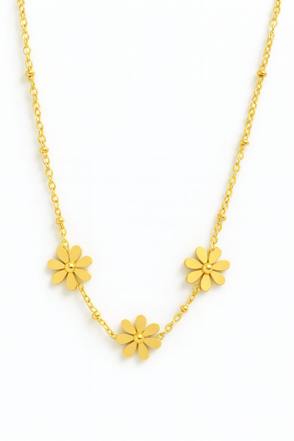 Gold Plated Flower Necklace