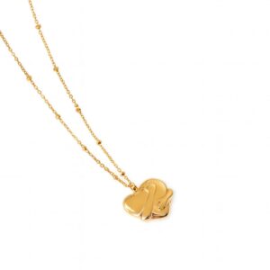 Gold Plated Anti-Tarnish Heart Necklace