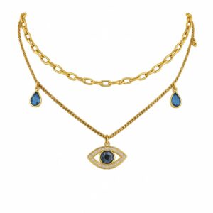 Layered Evil Eye Necklace