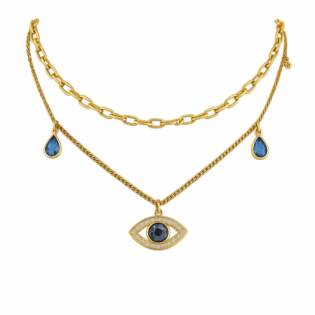 Layered Evil Eye Necklace