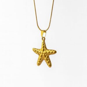 gold plated star pendant necklace