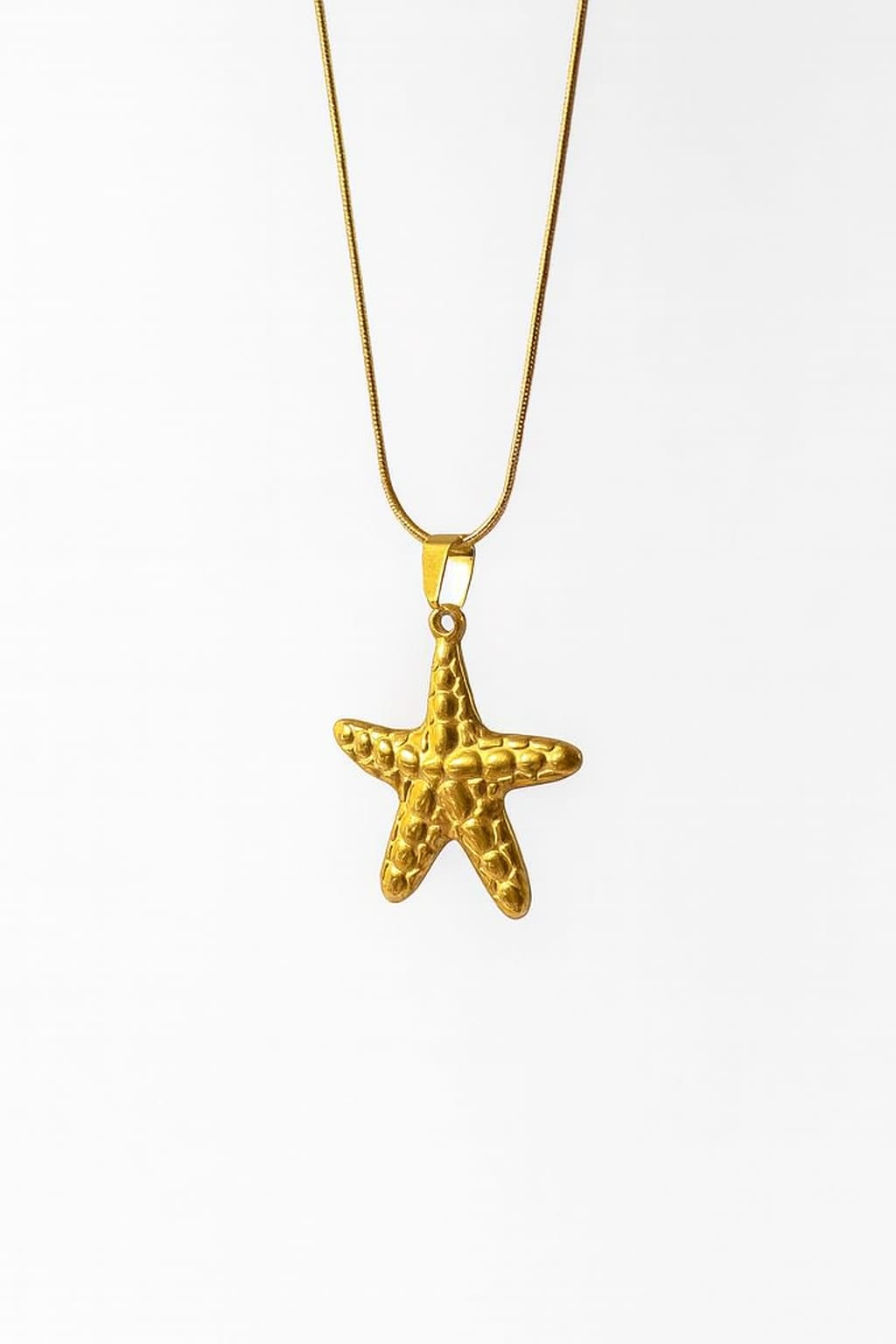 gold plated star pendant necklace