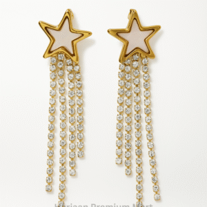Gold Plated Star Stone EarRing