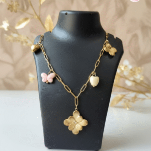 Gold Plated Flower Necklace