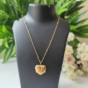 Gold Plated Anti-Tarnish Heart Necklace