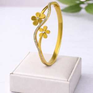 18k GoldPlated Anti-Tarnish Bangle Bracelet