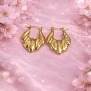 gold plated hoop earring