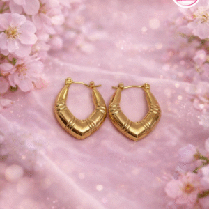 gold plated hoop earring