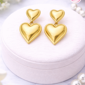 Gold Plated  Heart EarRing