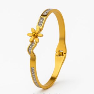 18k GoldPlated Anti-Tarnish Bangle Bracelet