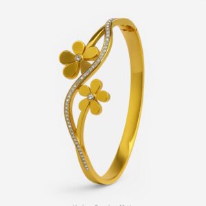 18k GoldPlated Anti-Tarnish Bangle Bracelet