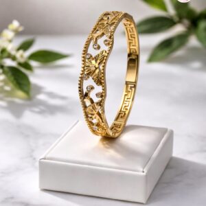 18k GoldPlated Anti-Tarnish Bangle Bracelet