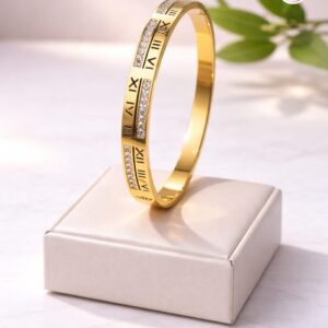 18k GoldPlated Anti-Tarnish Bangle Bracelet