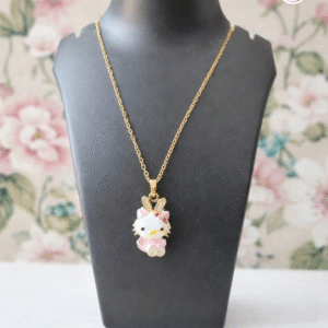 18k Gold Plated Kitty Pendant  Necklace 