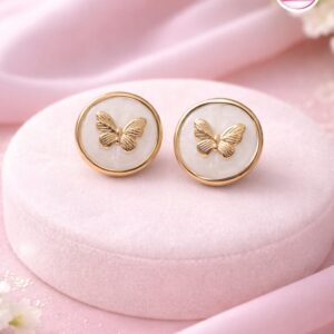 18kGoldPlated Circle Earring